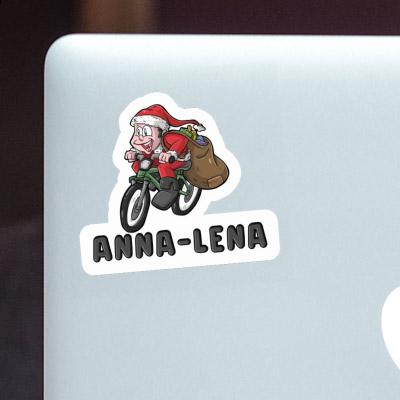 Aufkleber Fahrradfahrer Anna-lena Notebook Image