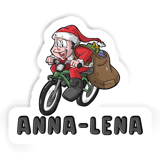 Aufkleber Fahrradfahrer Anna-lena Laptop Image