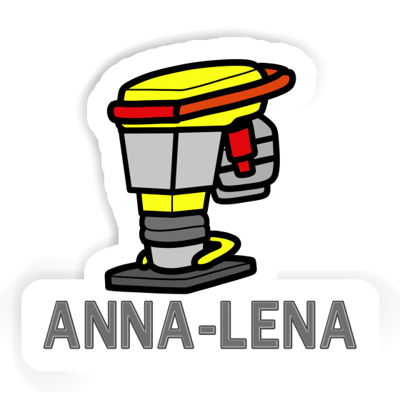 Sticker Anna-lena Vibratory tamper Notebook Image