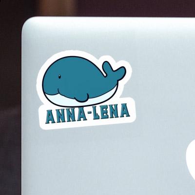 Sticker Whale Fish Anna-lena Laptop Image