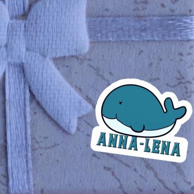 Sticker Whale Fish Anna-lena Laptop Image