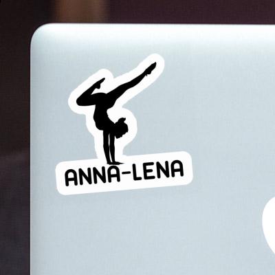 Yoga-Frau Aufkleber Anna-lena Laptop Image