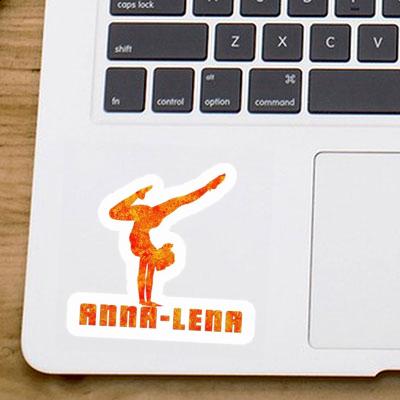Autocollant Femme de yoga Anna-lena Laptop Image