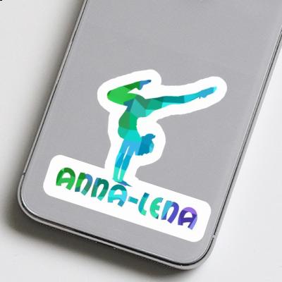 Sticker Anna-lena Yoga Woman Laptop Image