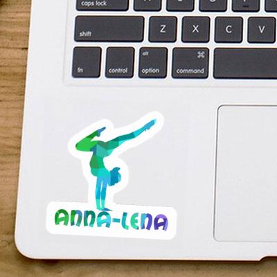 Aufkleber Anna-lena Yoga-Frau Laptop Image