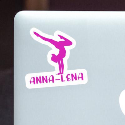 Yoga-Frau Sticker Anna-lena Notebook Image