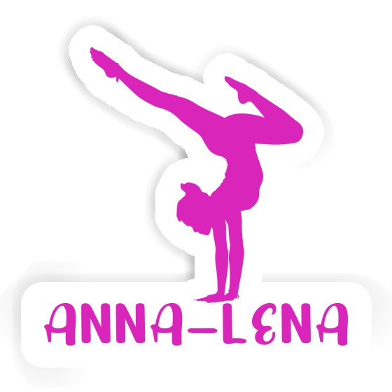 Anna-lena Autocollant Femme de yoga Laptop Image