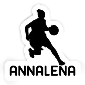 Joueuse de basket-ball Autocollant Annalena Image