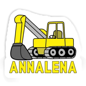 Sticker Excavator Annalena Image
