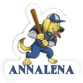 Sticker Baseball Dog Annalena Image