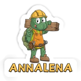 Sticker Annalena Construction worker Image