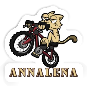 Bike Cat Sticker Annalena Image