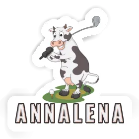 Sticker Golf Cow Annalena Image