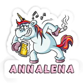 Autocollant Annalena Licorne en fête Image