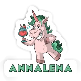 Annalena Autocollant Licorne festive Image