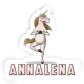 Autocollant Annalena Licorne de yoga Image