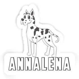 Great Dane Dog Sticker Annalena Image