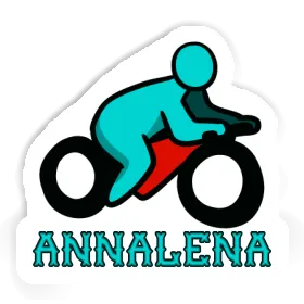 Annalena Sticker Motorbike Driver Image