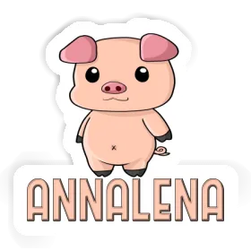 Aufkleber Ferkel Annalena Image