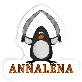Sticker Fighting Penguin Annalena Image