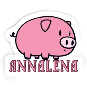 Annalena Aufkleber Schwein Image