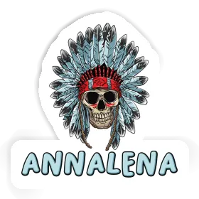 Autocollant Annalena Tête de mort indien Image