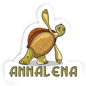 Sticker Annalena Yoga Turtle Image