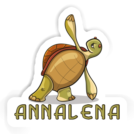Sticker Annalena Yoga Turtle Notebook Sticker Annalena Yoga Turtle Notebook Image
