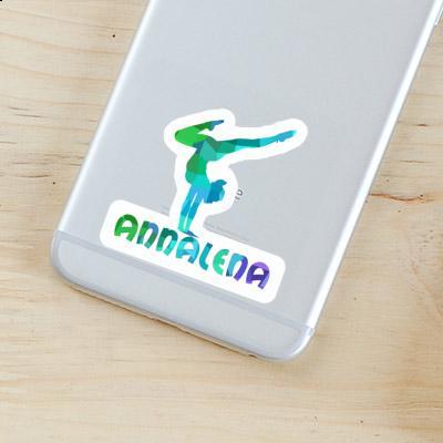 Sticker Annalena Yoga Woman Notebook Sticker Annalena Yoga Woman Gift package Image