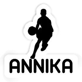 Autocollant Joueur de basket-ball Annika Image