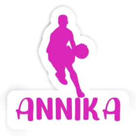 Joueur de basket-ball Autocollant Annika Image