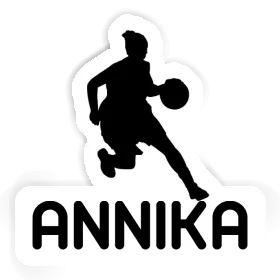 Annika Sticker Basketball Player Image