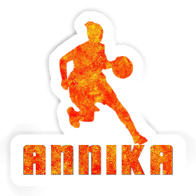 Annika Sticker Basketball Player Image