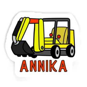 Mini-Excavator Sticker Annika Image