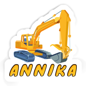 Excavator Sticker Annika Image