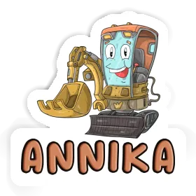 Annika Sticker Little Excavator Image