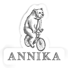 Sticker Bicycle rider Annika Image