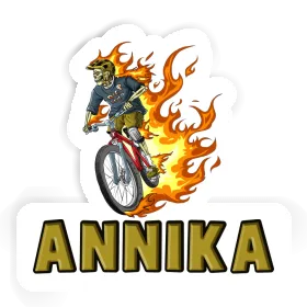 Freeride Biker Sticker Annika Image