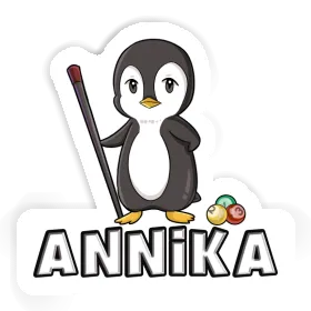 Billiards Player Sticker Annika Image