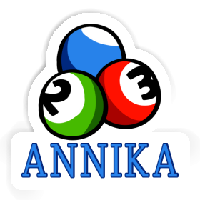 Sticker Annika Billardkugel Image