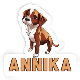 Sticker Annika Boxer Dog Image