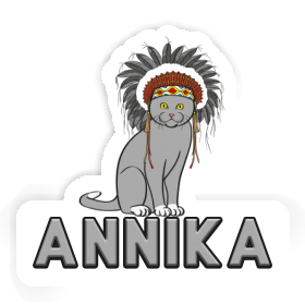 American Indian Sticker Annika Image