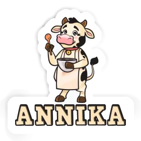 Cow Sticker Annika Image