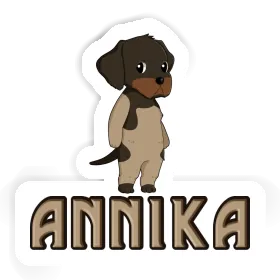 German Wirehaired Pointer Sticker Annika Image