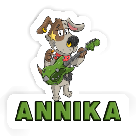 Sticker Annika Guitarist Image