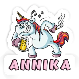 Licorne Autocollant Annika Image