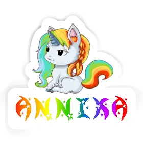 Unicorn Sticker Annika Image