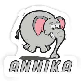 Annika Sticker Jumping Elephant Image