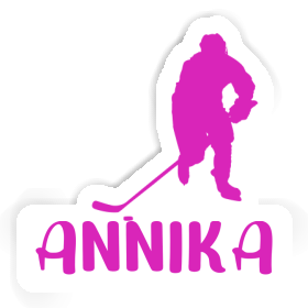 Annika Aufkleber Eishockeyspielerin Image