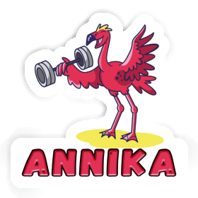 Weight Lifter Sticker Annika Image